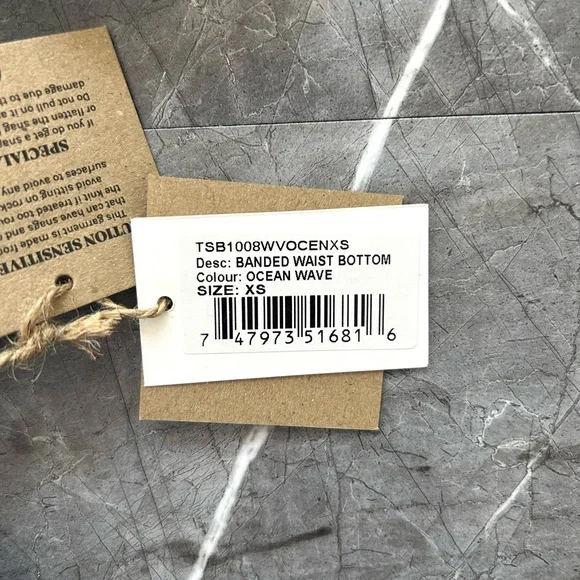 Toast Swim x Free People Crop Tube Top + Banded Waist Bottom – Ocean Wave – XS - Picture 5 of 5